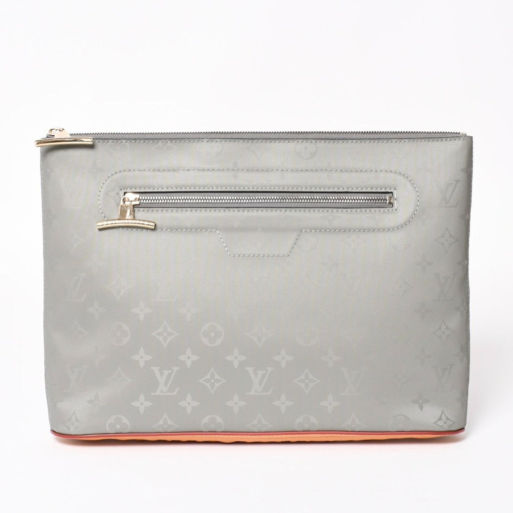 Louis Vuitton Clutch Pochette Cosmos Monogram Titanium Gray