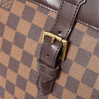Louis Vuitton Damier Soho Backpack Brown Leather — view 7