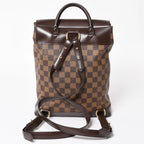Louis Vuitton Damier Soho Backpack Brown Leather — view 2
