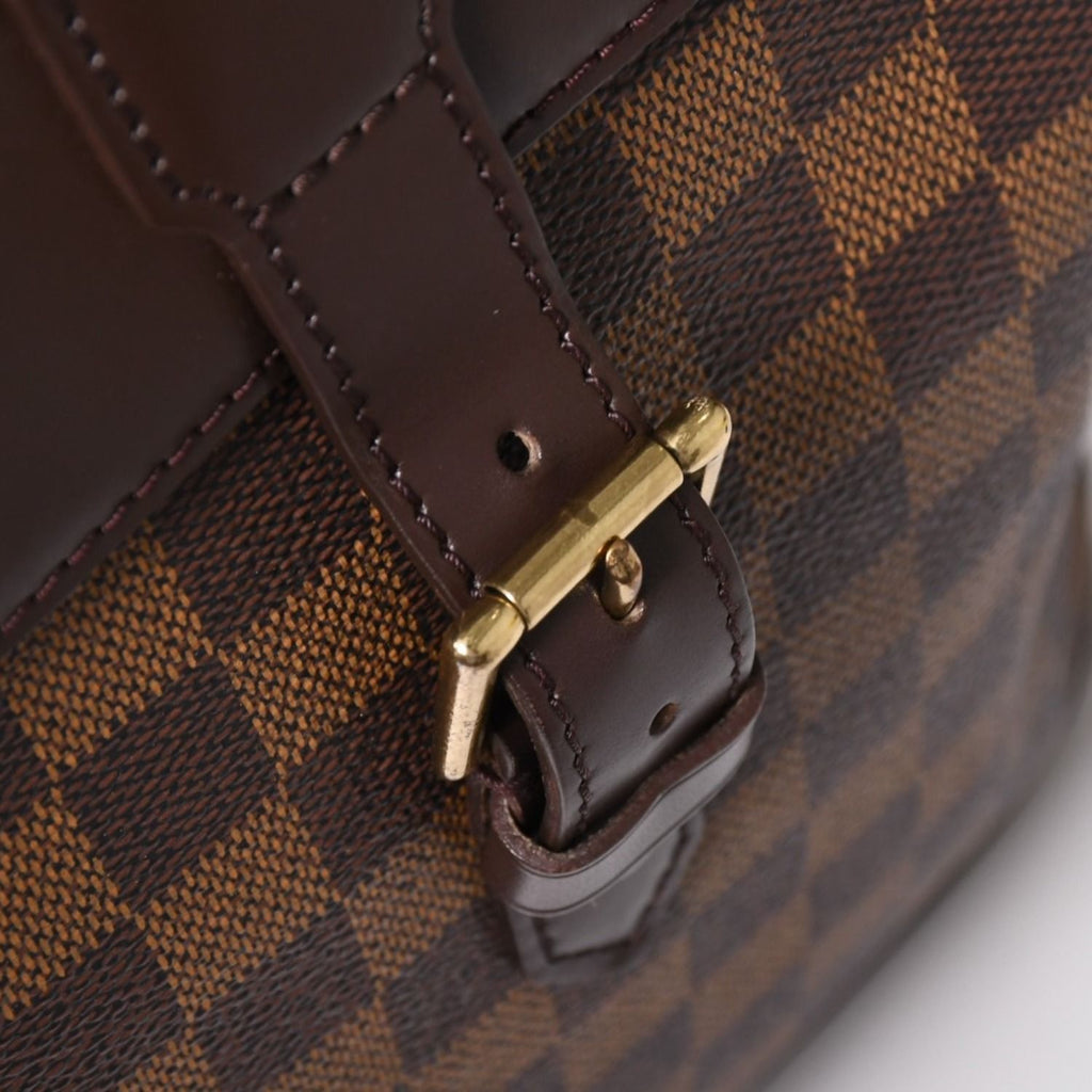 Louis Vuitton Damier Soho Backpack Brown Leather — view 6