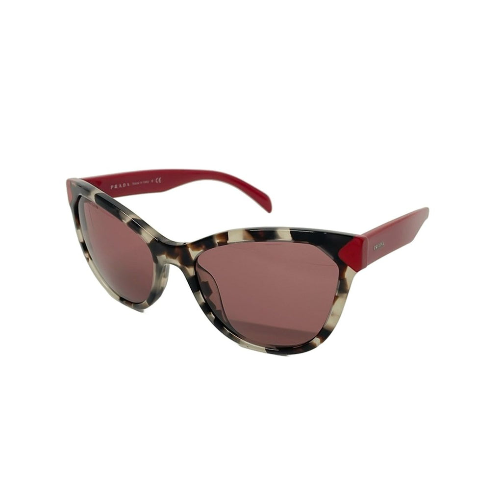 Prada Sunglasses Red Dark Brown Beige Eyewear