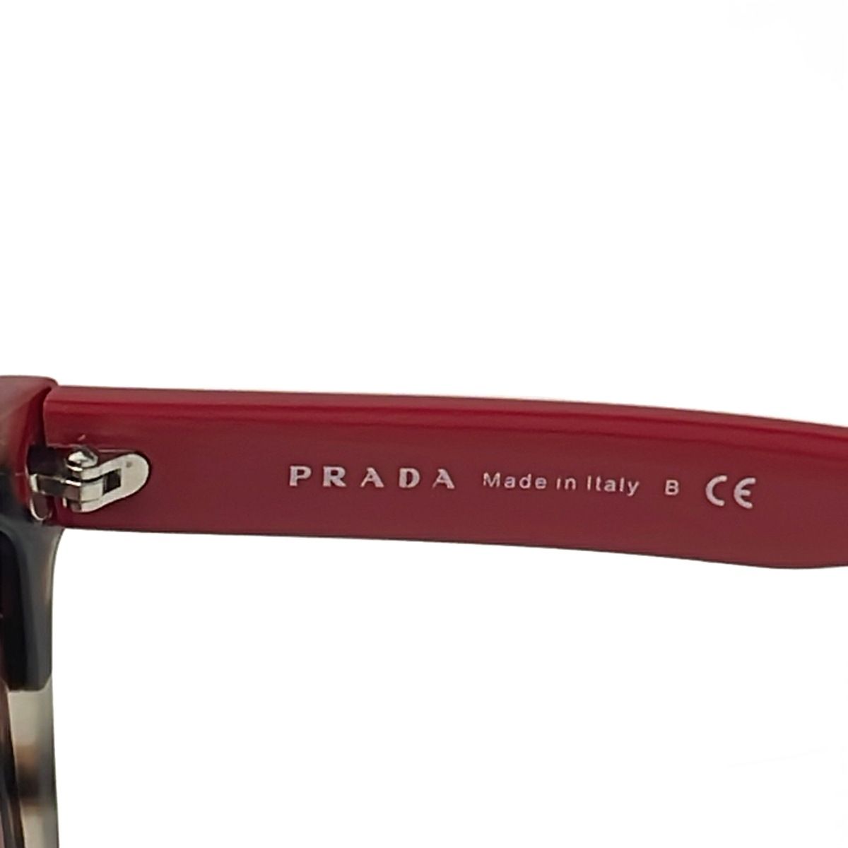 Prada Sunglasses Red Dark Brown Beige Eyewear — view 4