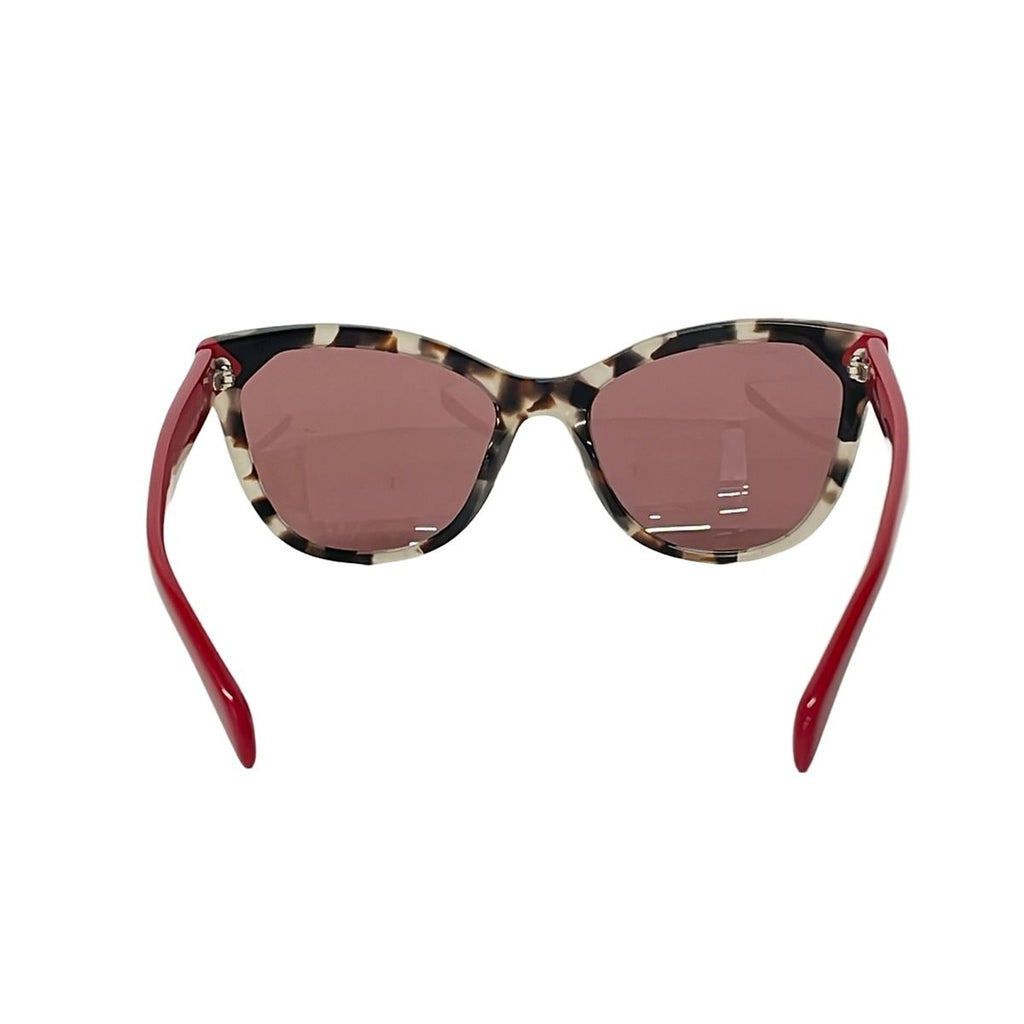 Prada Sunglasses Red Dark Brown Beige Eyewear — view 3