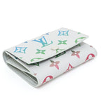Louis Vuitton Monogram Iridescent Victor Wallet Gray Gradient Trifold — view 5