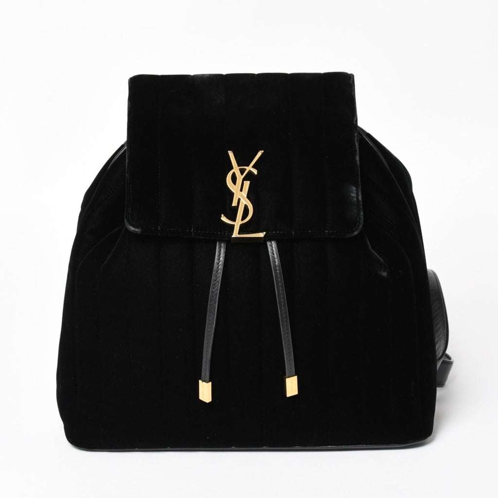 Saint Laurent Vicky Small Backpack Velvet Gold