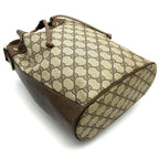 Gucci Shoulder Bag Drawstring Sherry GG Supreme Leather Vintage — view 5