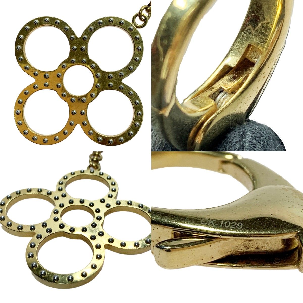 Louis Vuitton Key Ring Bijou Sac Tapage Gold Silver Key Holder — view 5