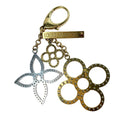 Louis Vuitton Key Ring Bijou Sac Tapage Gold Silver Key Holder