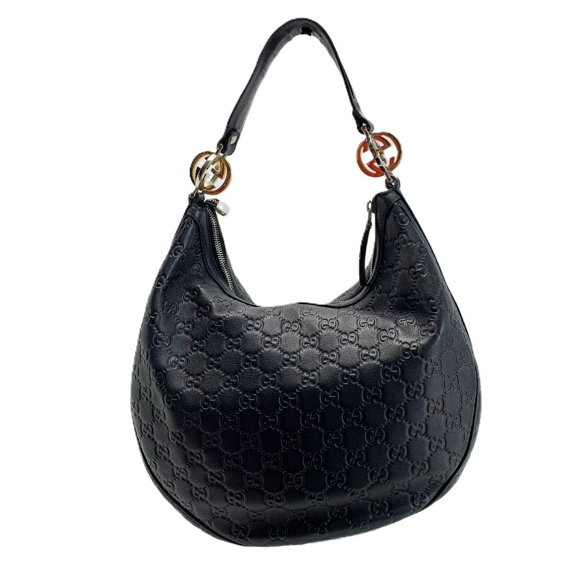 Gucci Shoulder Bag Guccissima Leather Black — view 2
