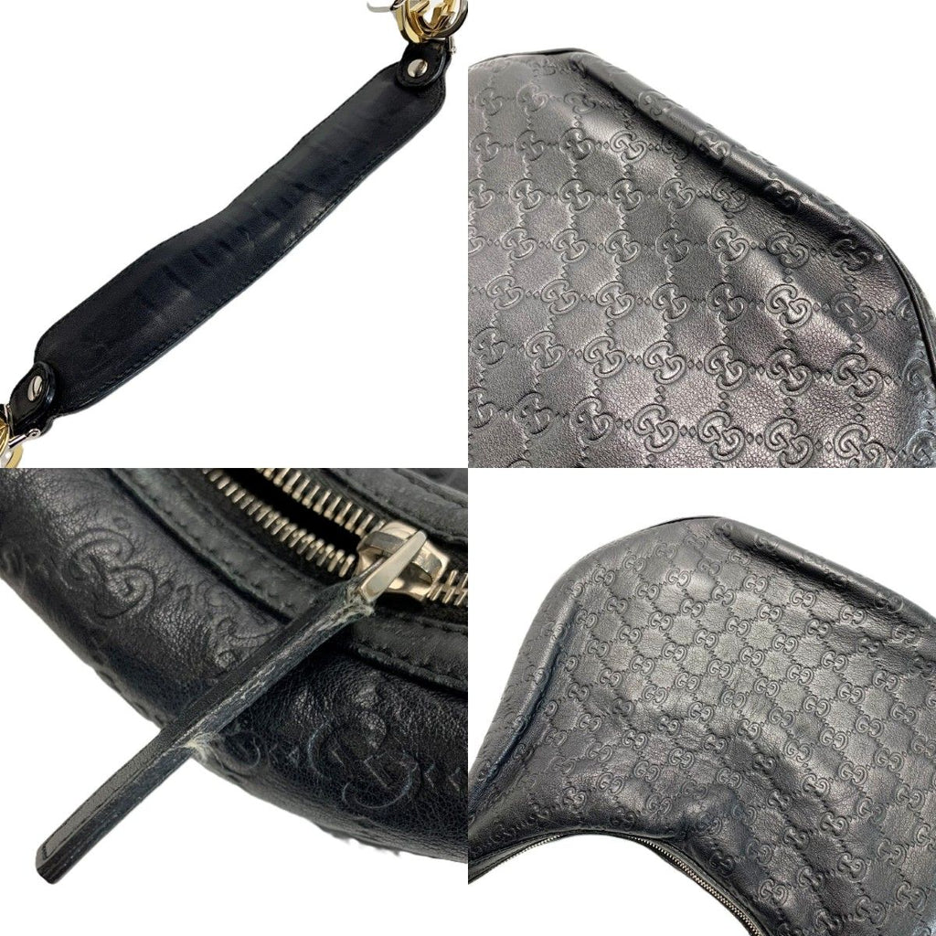 Gucci Shoulder Bag Guccissima Leather Black — view 6