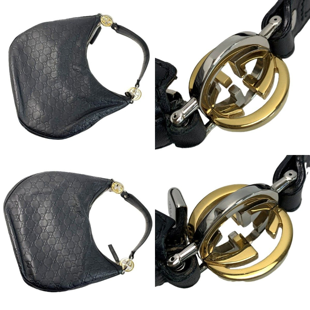 Gucci Shoulder Bag Guccissima Leather Black — view 5