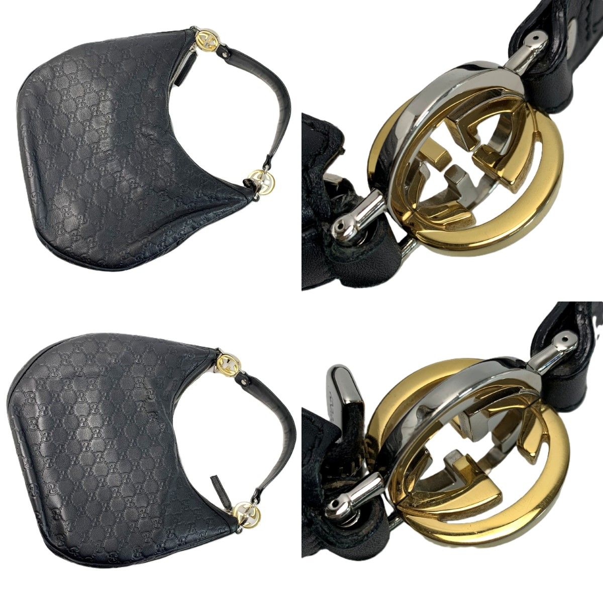 Gucci Shoulder Bag Guccissima Leather Black — view 5
