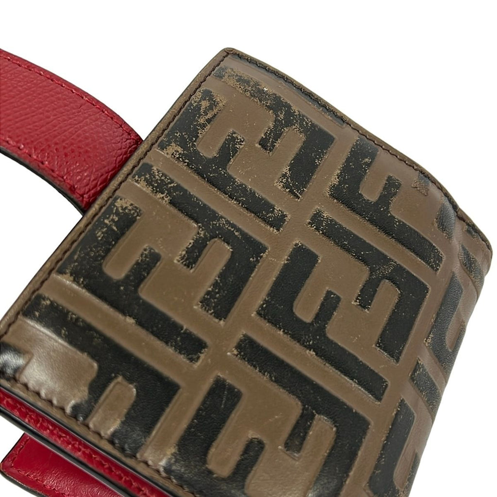 Fendi Bifold Wallet Zucca Pattern Is Brown Dark Multi Leather — view 6