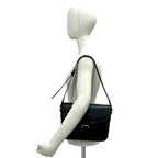 Saint Laurent Box Vintage YSL Logo Leather Shoulder Bag Black — view 2