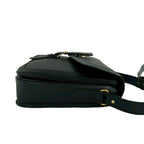 Saint Laurent Box Vintage YSL Logo Leather Shoulder Bag Black — view 6