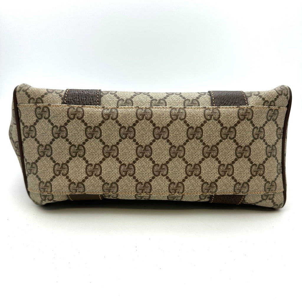 Gucci Handbag GG Supreme Leather Brown Vintage — view 2