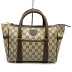 Gucci Handbag GG Supreme Leather Brown Vintage