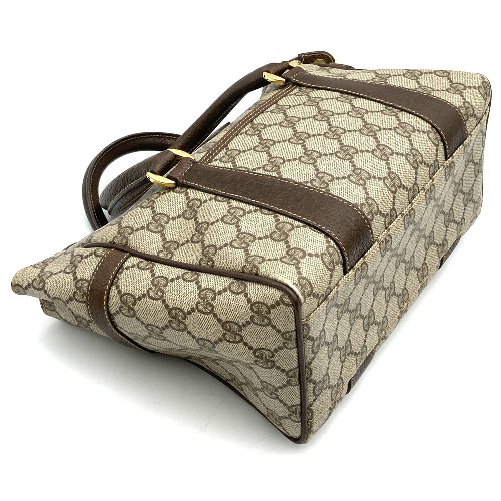 Gucci Handbag GG Supreme Leather Brown Vintage — view 4