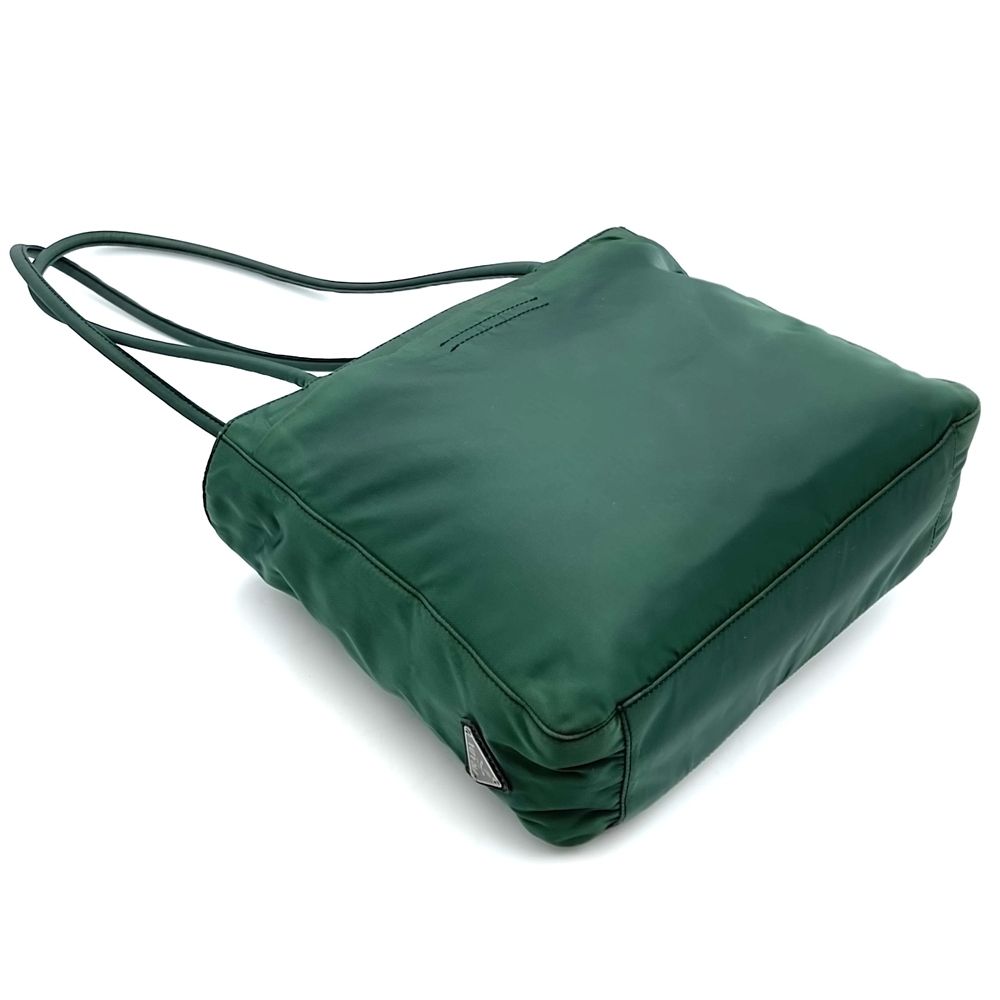 Prada Tote Shoulder Bag Nylon Green — view 3