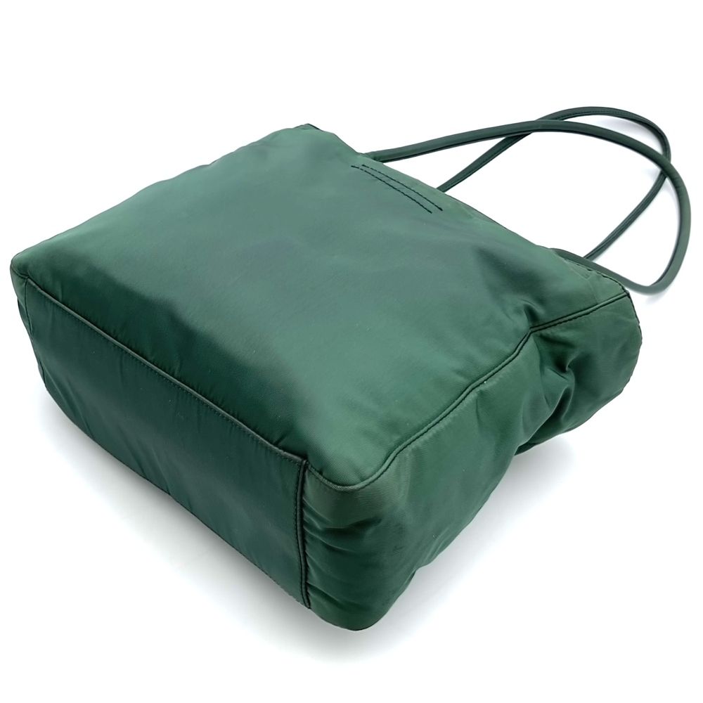 Prada Tote Shoulder Bag Nylon Green — view 2