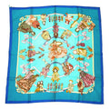 Hermes Scarf Carre 90 Hello Dolly Doll Pattern Blue