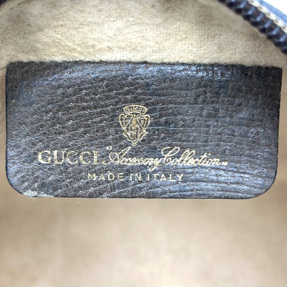 Gucci Clutch Pouch GG Supreme Sherry Brown Vintage — view 5