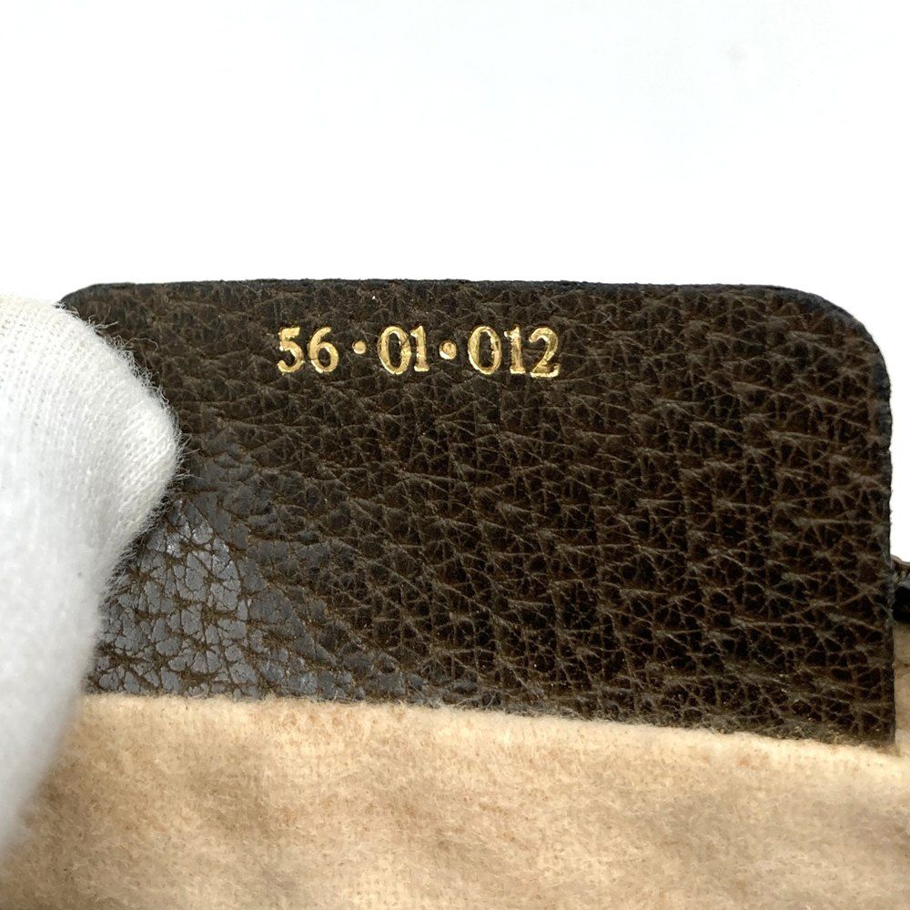 Gucci Clutch Pouch GG Supreme Sherry Brown Vintage — view 6