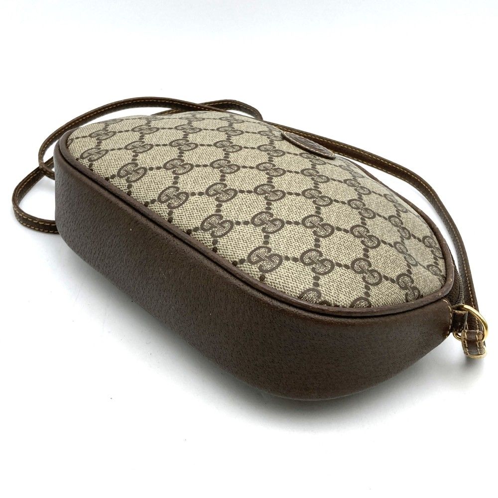 Gucci Shoulder Bag Pochette GG Supreme Brown Vintage — view 4
