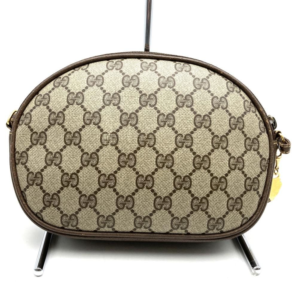 Gucci Shoulder Bag Pochette GG Supreme Brown Vintage — view 7