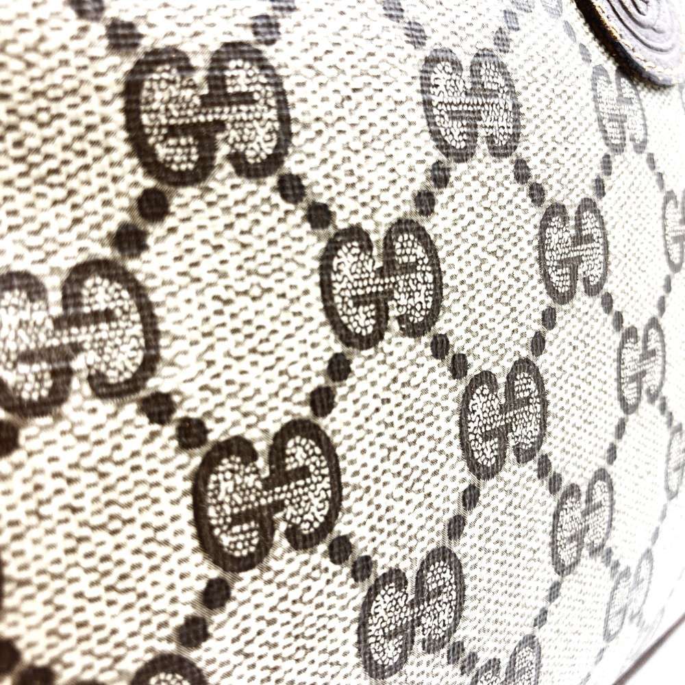 Gucci Shoulder Bag Pochette GG Supreme Brown Vintage — view 3