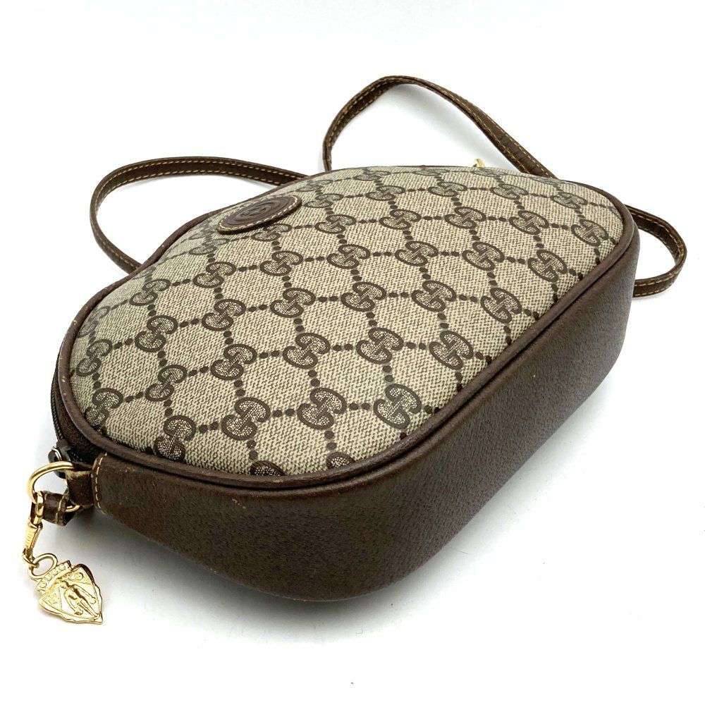 Gucci Shoulder Bag Pochette GG Supreme Brown Vintage — view 5
