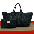 Bottega Veneta Cabas GM Intrecciato Leather Tote Black