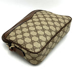 Gucci GG Supreme Shoulder Bag Pochette Brown Vintage — view 3