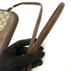 Gucci GG Supreme Shoulder Bag Pochette Brown Vintage — view 5