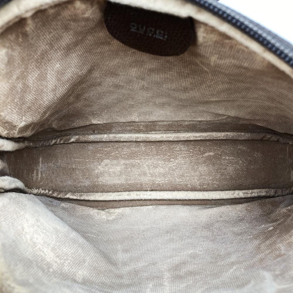 Gucci GG Supreme Shoulder Bag Pochette Brown Vintage — view 4
