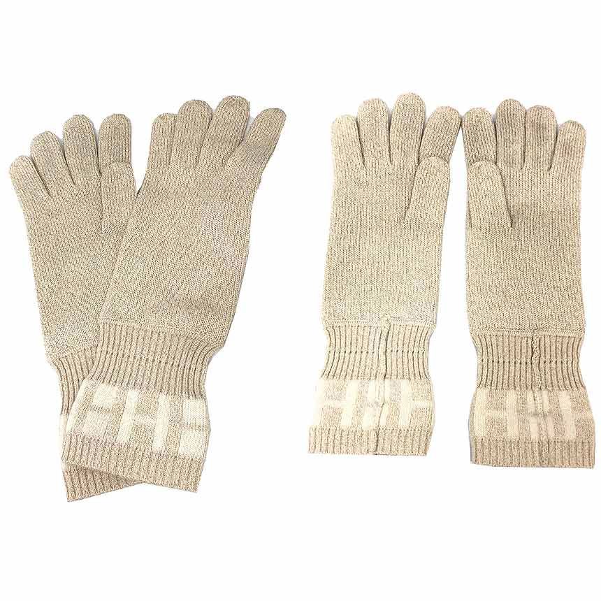 Hermes Gloves Martin Margiela Era Cashmere Blend Ivory XL — view 2