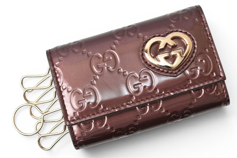 Gucci Key Case Key Holder 6 Row Bree Heart