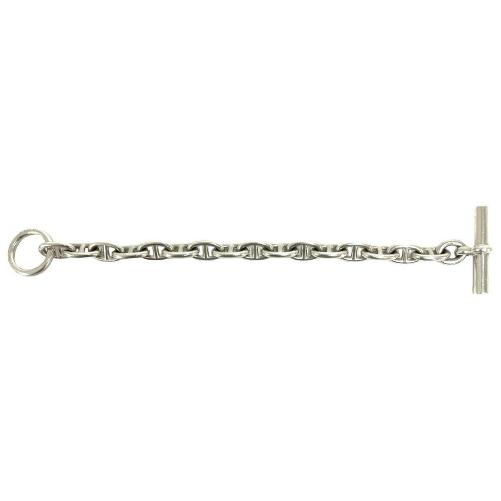 Hermes Cursive Logo Vintage Chaine D'ancre MM 16 Links Bracelet 925 Sterling — view 6