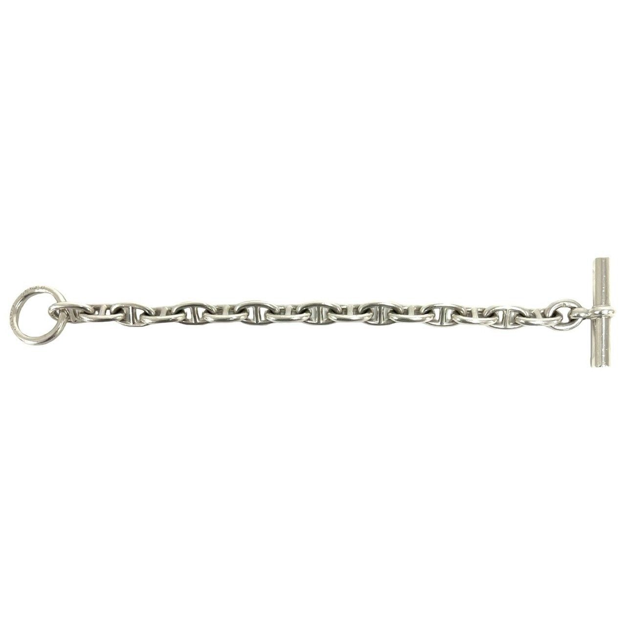 Hermes Cursive Logo Vintage Chaine D'ancre MM 16 Links Bracelet 925 Sterling — view 6