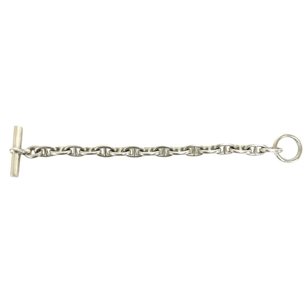 Hermes Cursive Logo Vintage Chaine D'ancre MM 16 Links Bracelet 925 Sterling — view 5