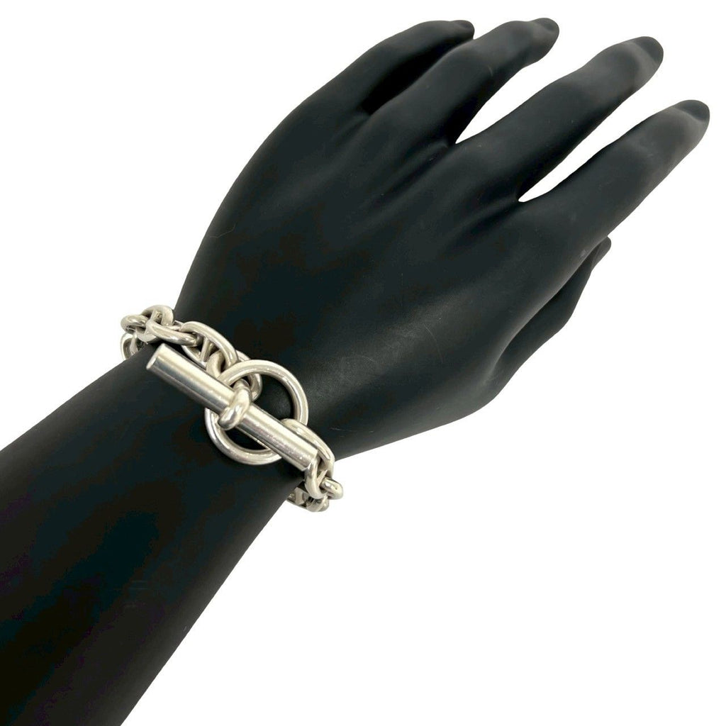 Hermes Cursive Logo Vintage Chaine D'ancre MM 16 Links Bracelet 925 Sterling — view 2