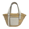 Loewe Tote Basket Natural White Leather
