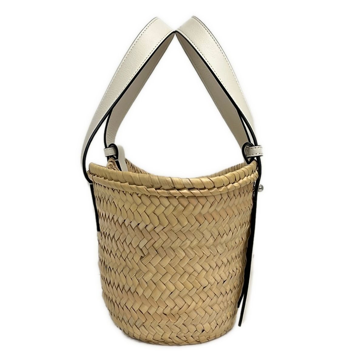 Loewe Tote Basket Natural White Leather — view 4