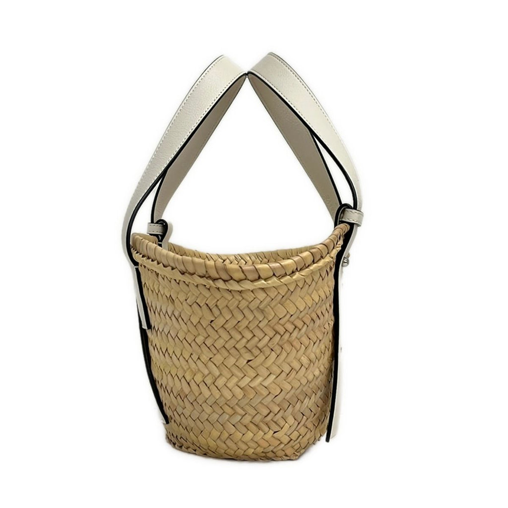 Loewe Tote Basket Natural White Leather — view 2