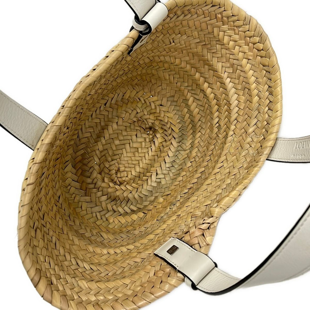 Loewe Tote Basket Natural White Leather — view 7