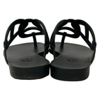 Hermes Sandals 38 Egeri Black Chaine D'ancre — view 3