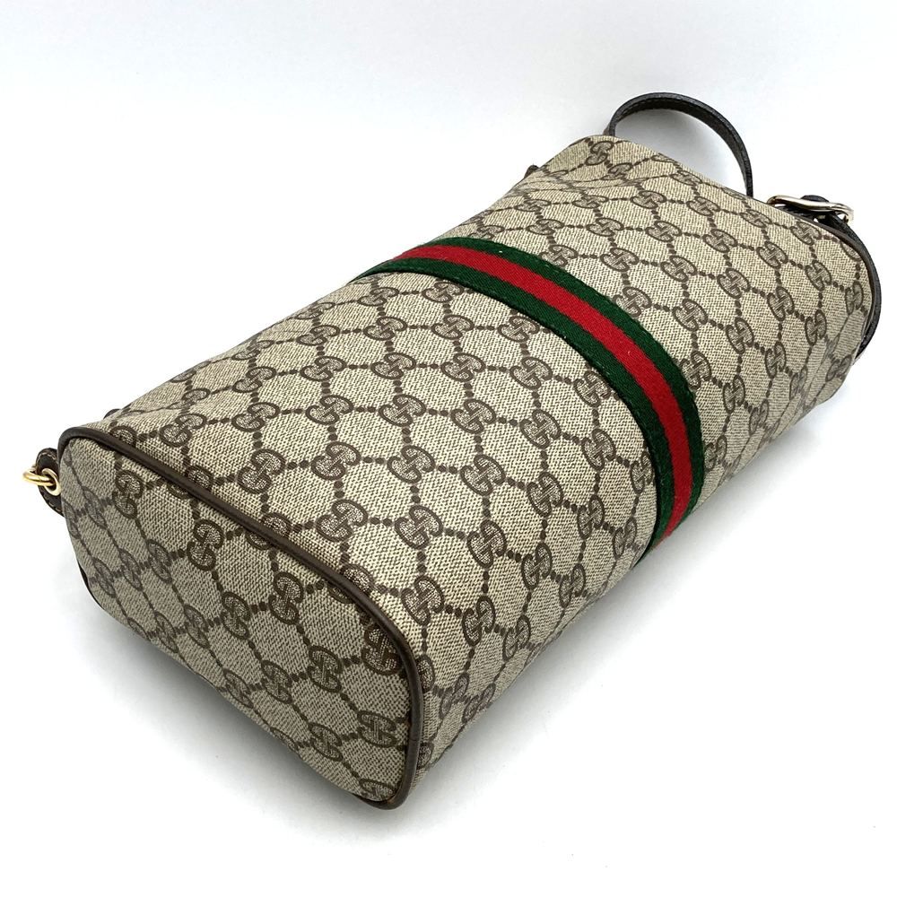 Gucci GG Supreme Sherry Shoulder Bag Brown Vintage — view 3
