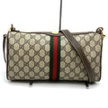 Gucci GG Supreme Sherry Shoulder Bag Brown Vintage