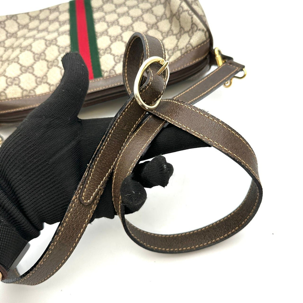 Gucci GG Supreme Sherry Shoulder Bag Brown Vintage — view 5