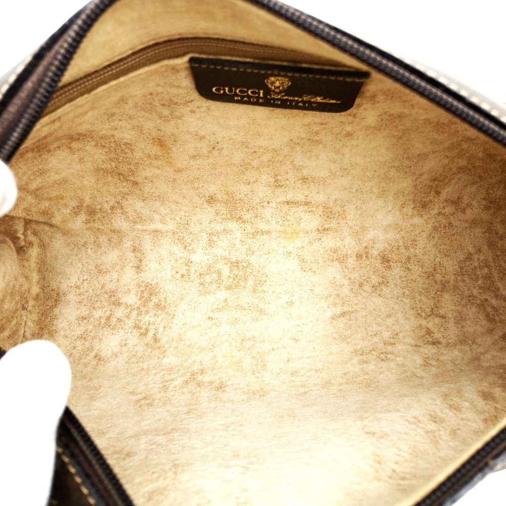 Gucci GG Supreme Sherry Shoulder Bag Brown Vintage — view 6